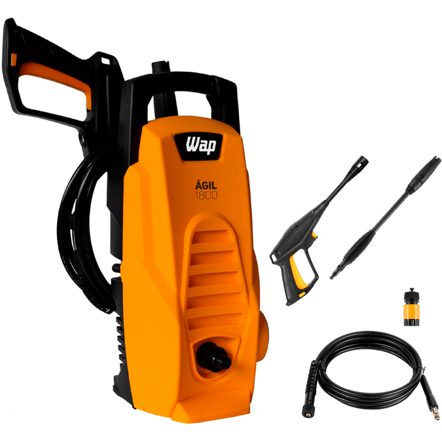 Lavadora De Alta Pressão Wap Ágil 1800 1300psi 300l/h 1400w Lavadora De Alta Pressão Wap Ágil 1800 1300psi 300l/h 1400w